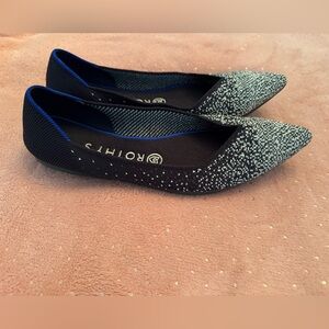 Rothy's Black and White Speckled Flats